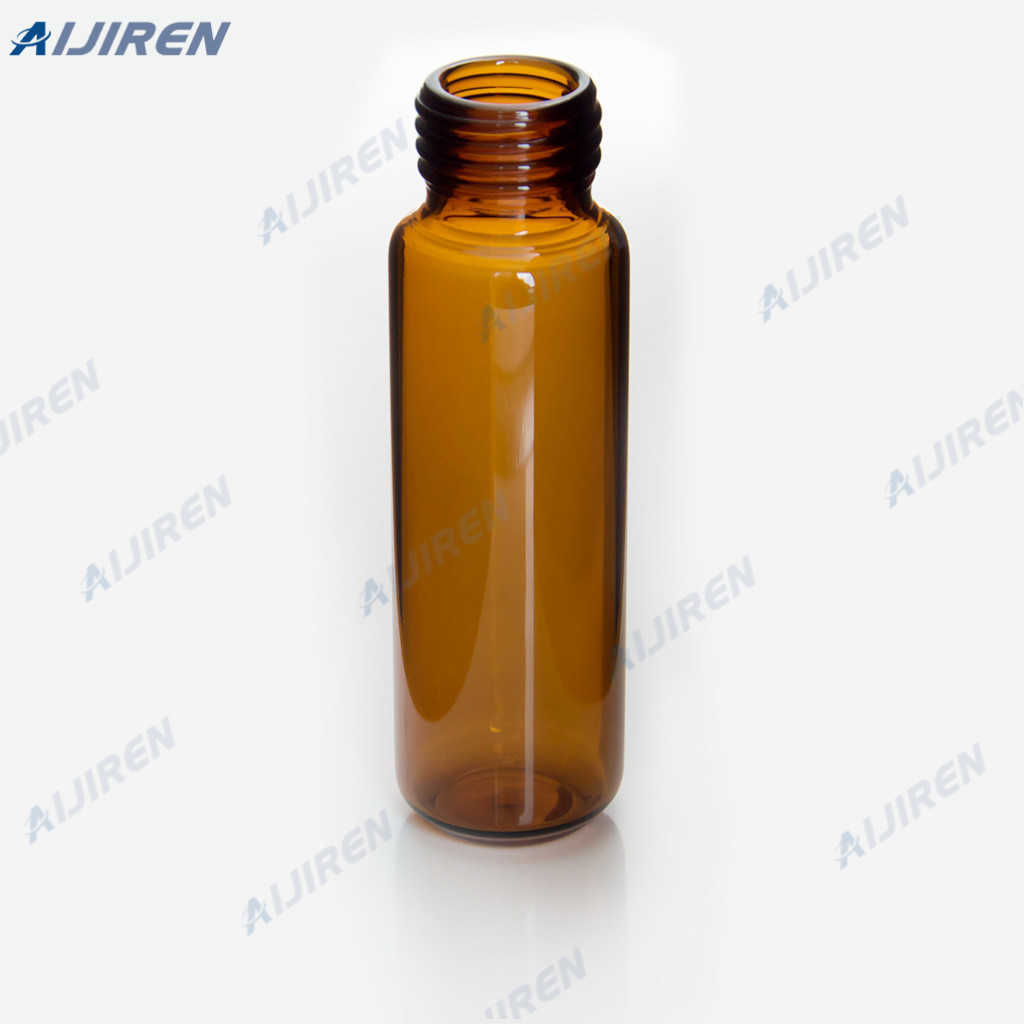 rounded bottom crimp vials 20mm natural ptfe